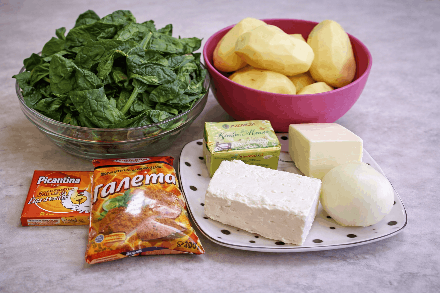 🥔🍃 Картофена запеканка със спанак и сирене-Стъпка-3938